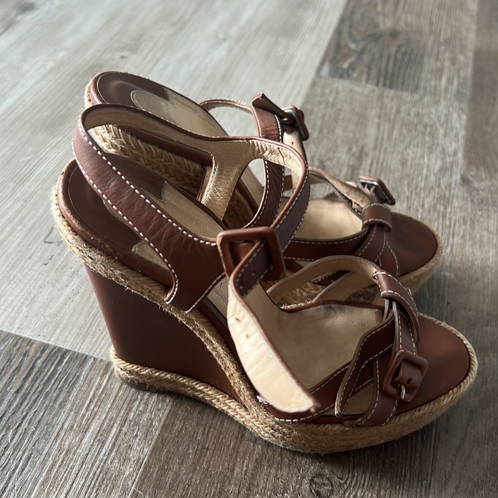 Christian louboutin brown wedges - Picture 4 of 9